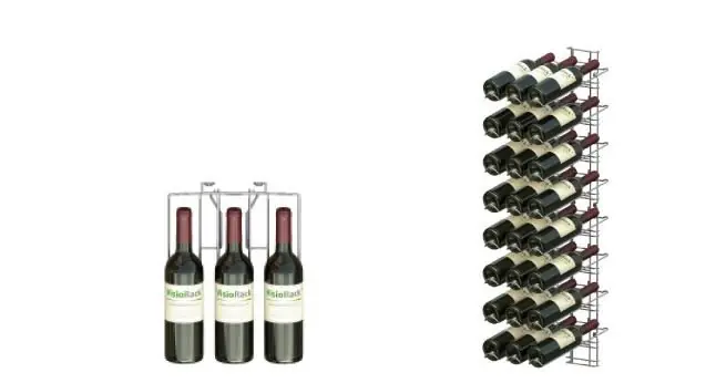Beste Prijs WijnFlessenrek Presentatie 24 Flessen - 8 niveaus - 75cl