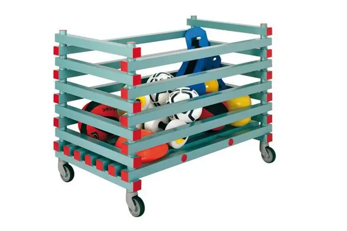 Opberg Kar Kunststof op Wielen 9cm Opening - 120x70x(h)91cm Direct Beschikbaar