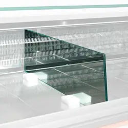 Scheiding Expositie Glas - 600(L)mm Fabrieksprijs
