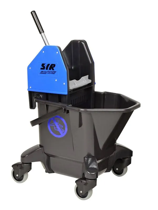 Gecertificeerd Mopemmer Ebony Combo 20 Liter Recycled Plastic Zwenkwielen blauw