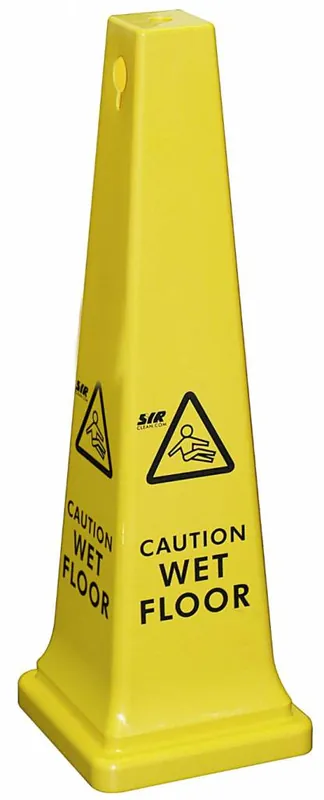 Gratis Retour Waarschuwingsbord - Pion - Natte Vloer - Extra Hoog - 914mm