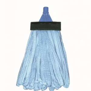 Lage Kosten Wegwerp Moppen Spaghetti Model met Band Met 2 Schrobstroken 150 Gram 24 Stuks blauw
