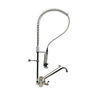 Betrouwbaar Geschirrwaschbrause Ellbogenbedienung | INOX |Flexiblen Anschlüssen | (h)1200mm