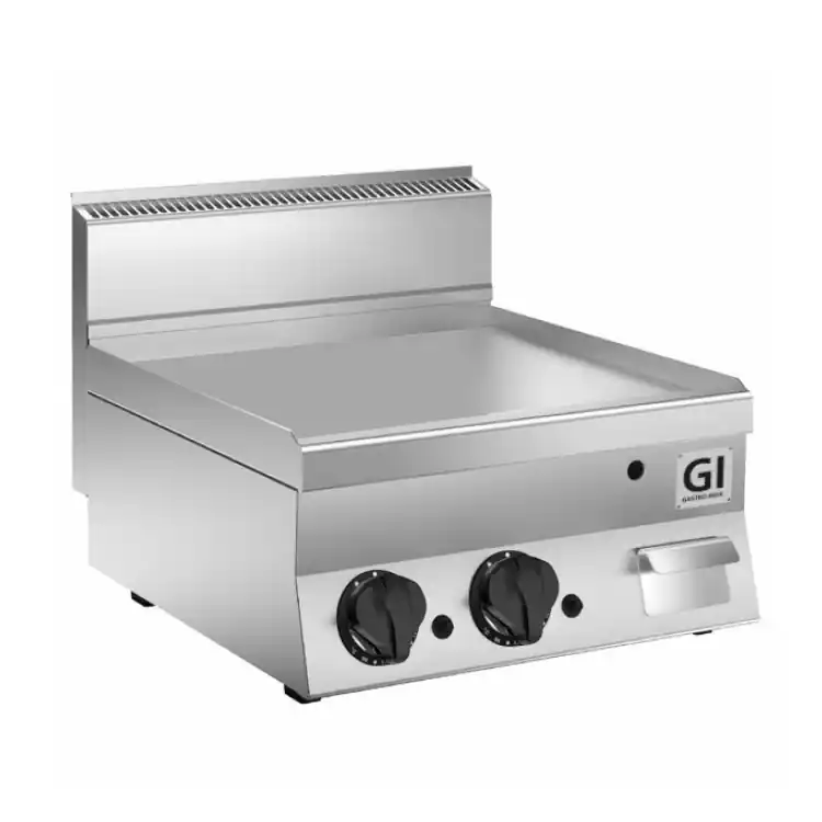 650 HP Gasbakplaat Gladde Verchroomde Plaat - 12,5 kW 800x650x(H)295mm Bestseller