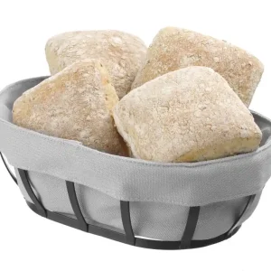 Merkproduct Broodmandje Met Wasbare Zak - Ovaal Model - 250x160x(H)75mm