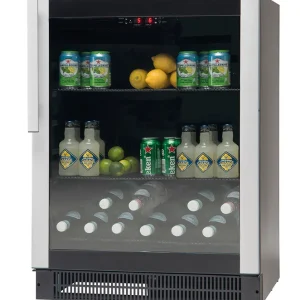 Premium Koelkast Met Glazen Deur - M985 - 155 Liter - 595x573x(H)820mm