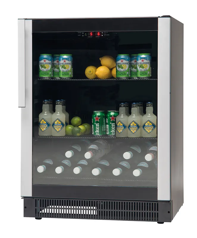 Premium Koelkast Met Glazen Deur - M985 - 155 Liter - 595x573x(H)820mm