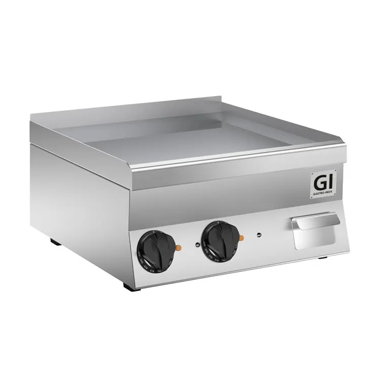 650 HP Elektrische Bakplaat - Gladde Geslepen Speciaal Stalen Plaat - 400V 3,6 kW - 400x600x(H)295mm Flitsaanbieding