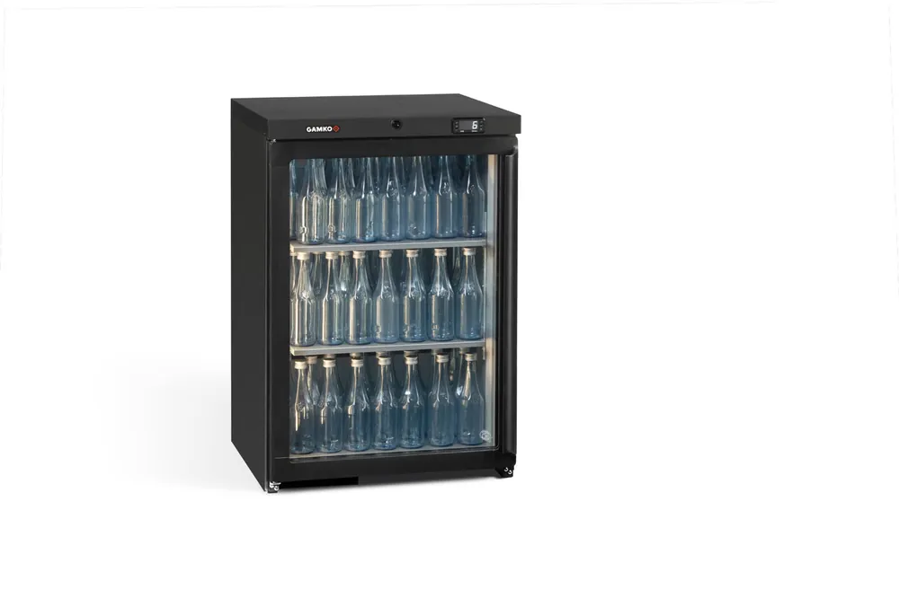 Flessenkoeling 1-Deurs (Linksdraaiend) - Antraciet - Gamko LG3/150LG - 140L - 600x576x840/850mm Laatste Versie