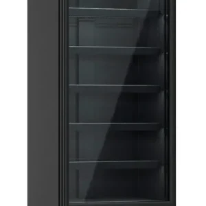 Vrieskast Zwart Glazen Deur - JDE-600F-BL Hete Deal
