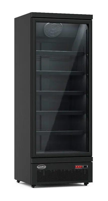 Vrieskast Zwart Glazen Deur - JDE-600F-BL Hete Deal