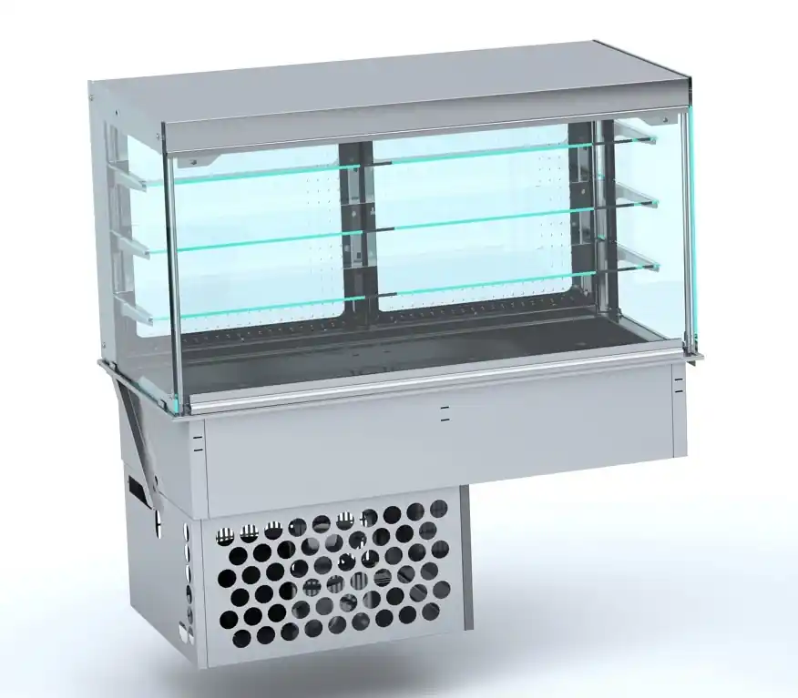 Drop In Koelvitrine Recht - Gesloten Dagaanbieding