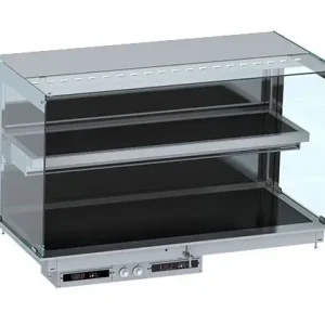 Voordeelprijs Drop In Keramische Warmhoudvitrine Wandmodel - Zwart