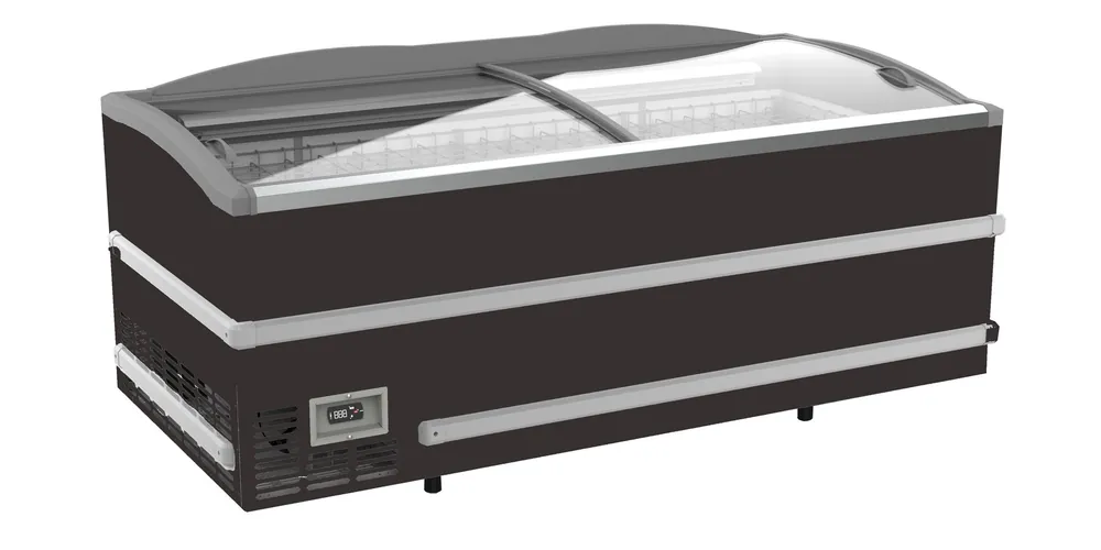 Supermarkt Vrieskist Zwart - Kop Element - 864 Liter - 2008x952x(H)894mm Aanbieding