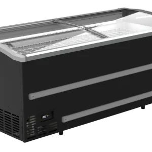 Supermarkt Vrieskist Zwart - 1216 Liter - 2508x952x(H)894mm Hoge Kwaliteit