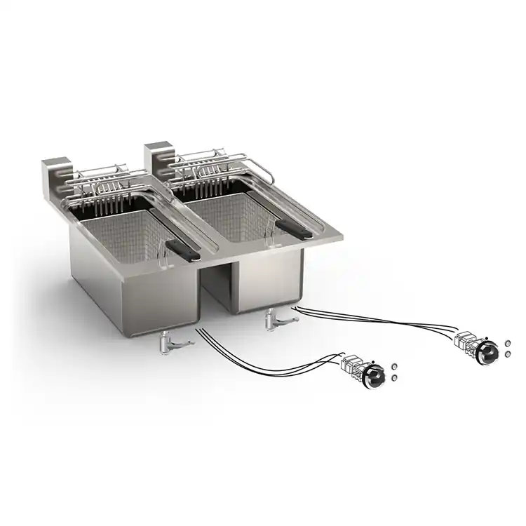 Veilige Betaling Drop-in Friteuse 10+10 Liter - 18kW