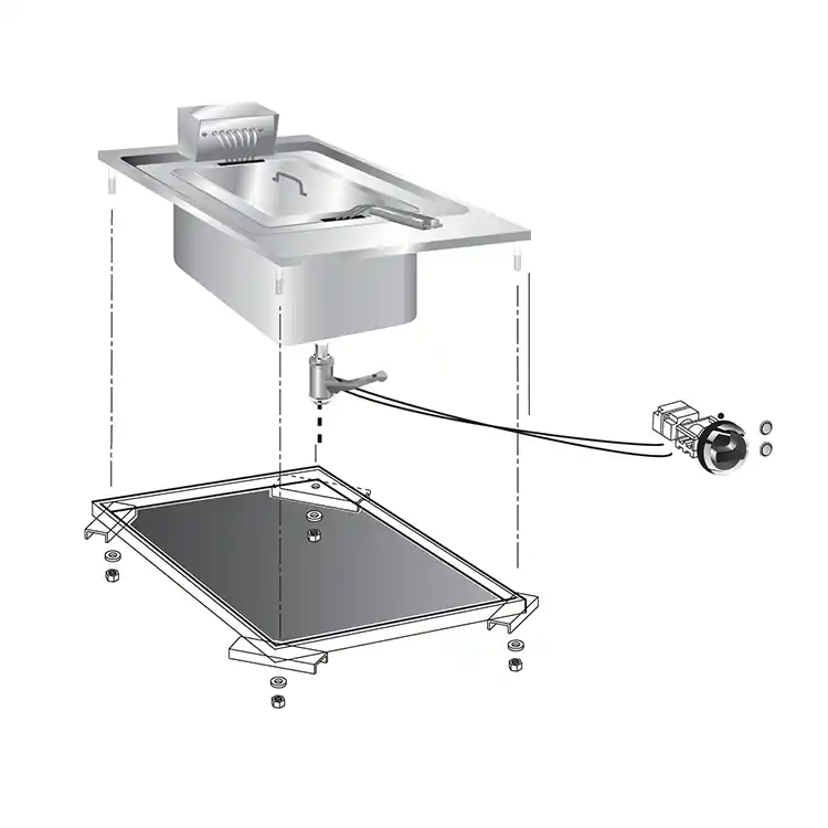 Drop-in Friteuse 10 Liter - 6kW Beperkte Voorraad