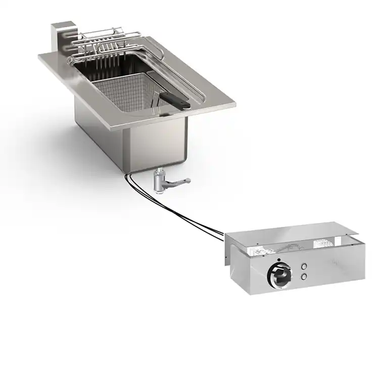 Drop-in Friteuse 10 Liter - 7,5kW - Met Aansluitblok Korting