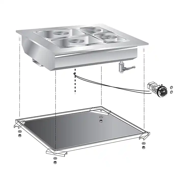 Drop-in Bain-Marie 60 cm Beperkt Aanbod