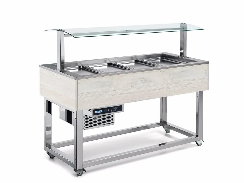 Op = Op Afinox Buffet - Gastrobuffetten - +4°C / +8°C - ES-GREEN 3/1 GN