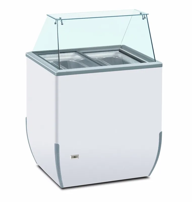 Korting Framec Schepijsvitrine - Statisch 4x 5l Bakken - -15°C /-25°C - BRIO ICE 4 SK