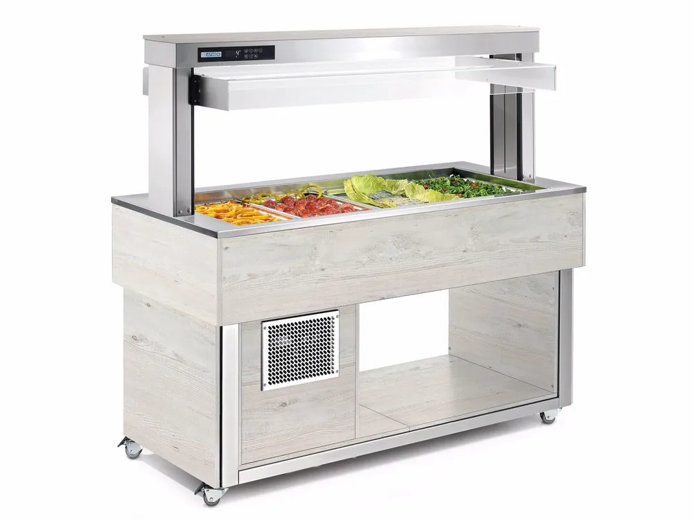 Afinox Buffet - Gastrobuffetten - +4°C / +8°C - TR-GREEN 3/1 GN Voordeelprijs