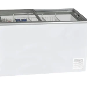 Flitsaanbieding Elcold Vrieskist - Glazen Schuifdeksel - Vlak 4 Manden - 408 L - -16°C/-23°C - NOVA 53