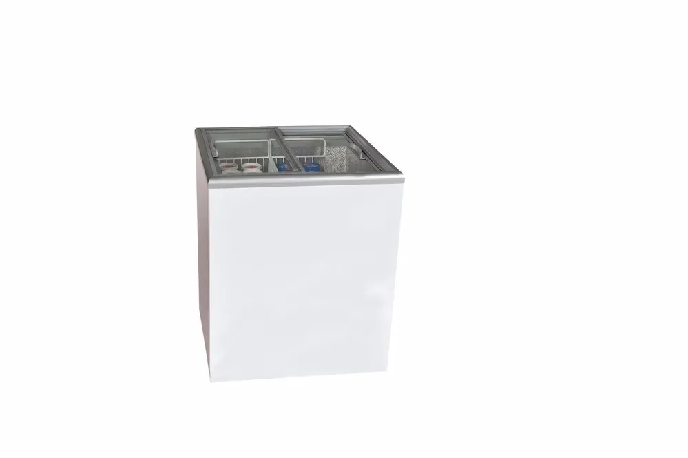Elcold Vrieskist - Glazen Schuifdeksel - Vlak - 2 Manden - 163L - -16°C/-23°C - NOVA 22 Goedkoop