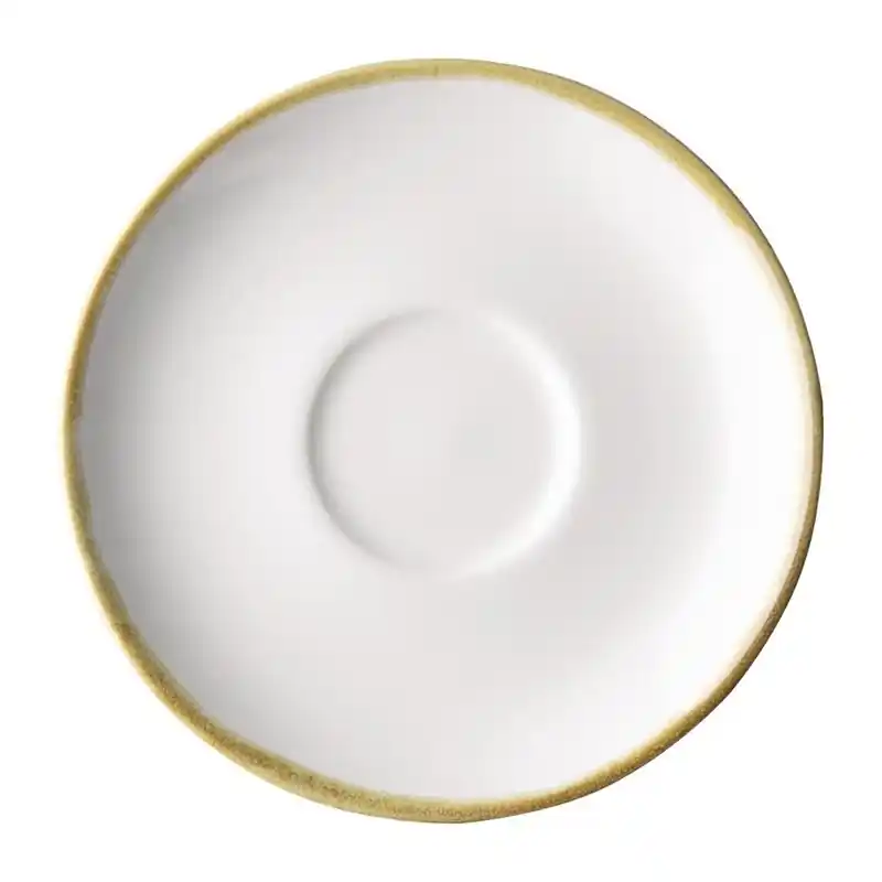 Fabrieksprijs Olympia Kiln Schotels voor 230ml Kopjes krijtwit 140mm - 6 stuks