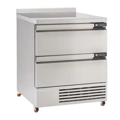 Flexdrawer Werkbank FFC4-2 - Met Spatrand - 2 Gekoelde Lades - 775x700x(H)900mm Aanbieding