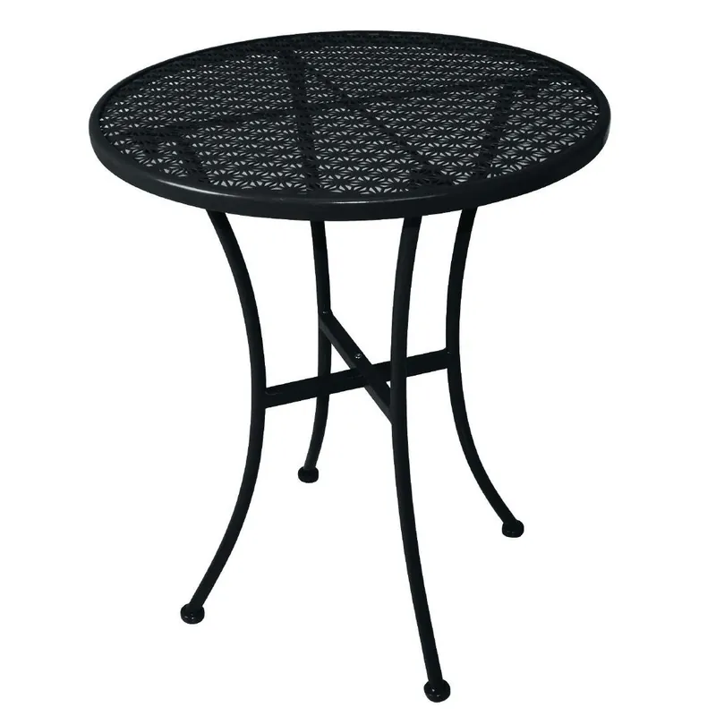 Nieuw Bolero Ronde Stalen Bistrotafel Zwart 60cm
