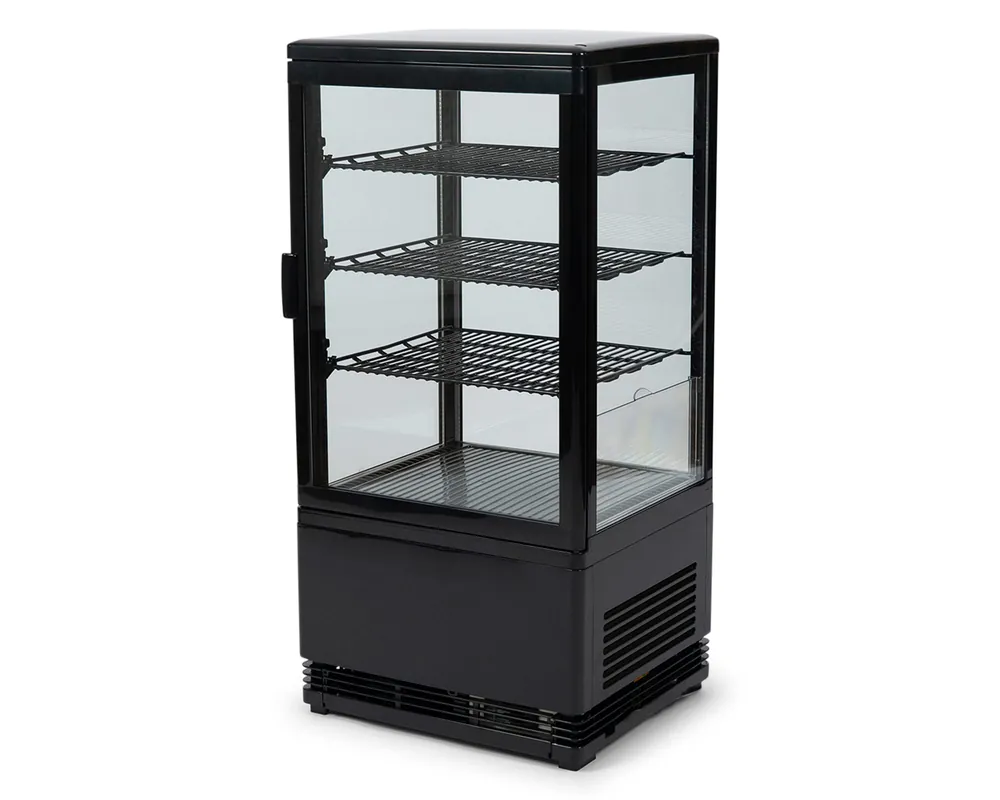 Snelle Levering Koelvitrine - Zwart - 68L - 3 Roosters