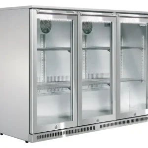 AlFresco Outdoor Backbar koelbox volledig uit roestvrij staal 3-deurs C3AF-HS-STEEL Must-Have