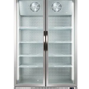 Glasdeur vriezer dubbeldeurs wit F10PRO-H-WE-NL-HU (F10PROFREEZER) Nu Kopen