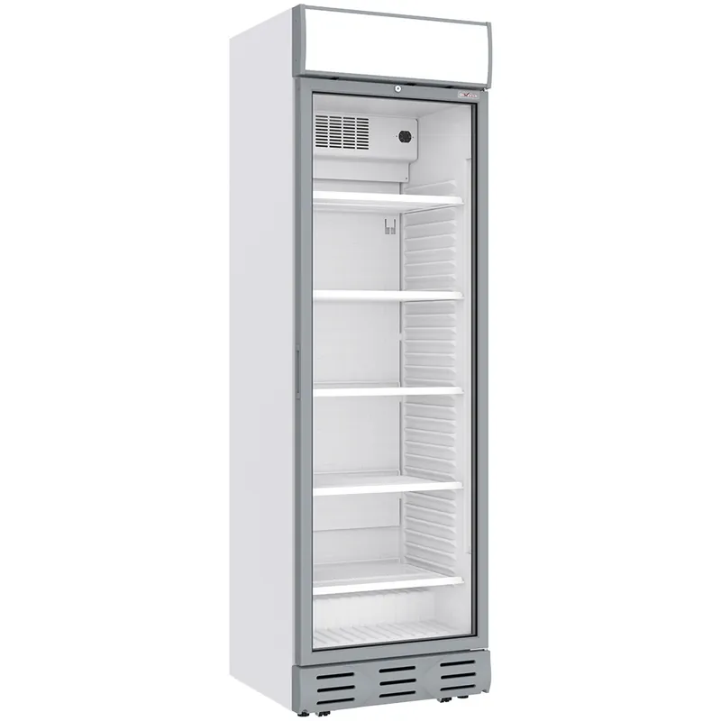 Geventileerde positieve vitrine - 382L - Wit - Met Lichtbak Seizoensaanbieding
