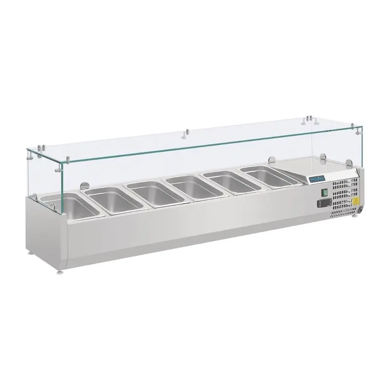 Opzetkoelvitrine 6x 1/4 GN Premium
