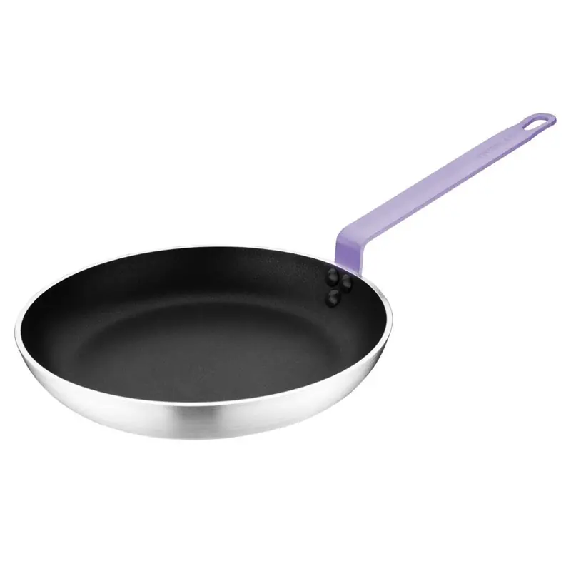 Hygiplas Teflon Platinum Plus anti-aanbak koekenpan 240mm groen paars Lage Kosten