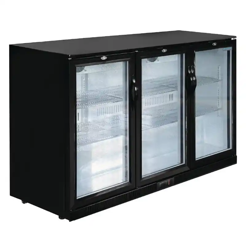 Voordeelprijs Polar G-serie laag model barkoeling drie klapdeuren 320L