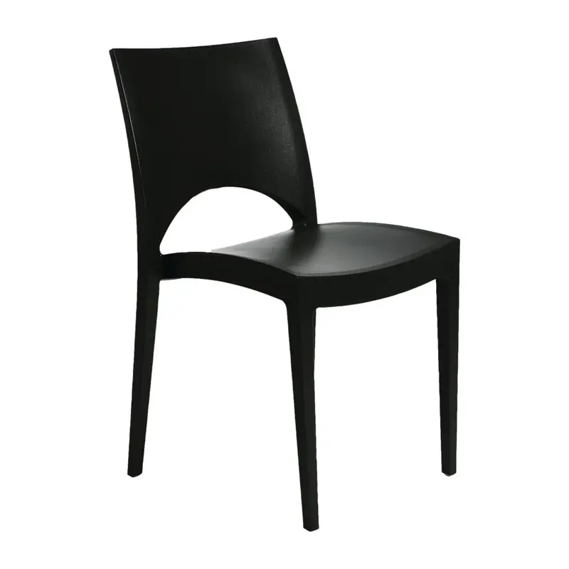 Sol outdoor/indoor stapelbare stoel anthraciet Direct Verzonden