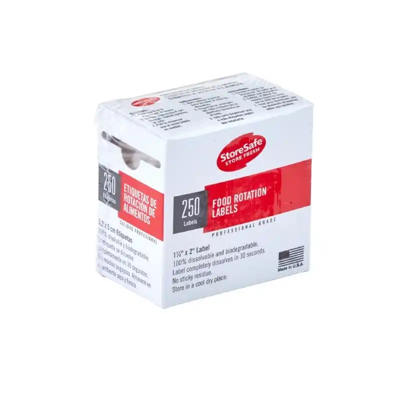Cambro StoreSafe Food Rotation Halve Etiketten 24x 250 Vellen Betaalbaar