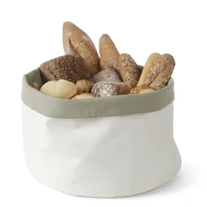 Broodzak, rond - Donkergrijs - ø250x(h)160mm Nieuw