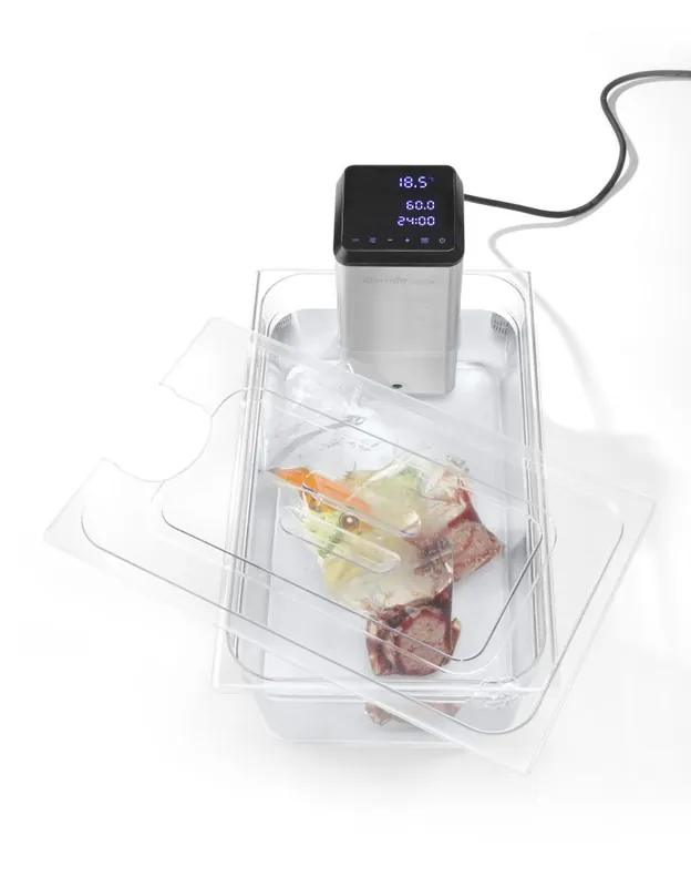 Deksel voor GN-verpakkingen met sous vide-stickuitsparing - GN 1/2 " Betaalbaar