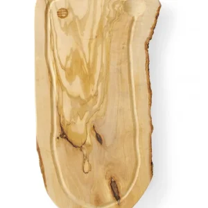 Serveerplank, olijfhout, rechthoekig, met groef - 400x250x(h)18mm Seizoensaanbieding