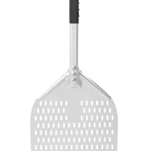 Pizzaschep met korte steel, vierkant, geperforeerd - 660x305mm Actieprijs