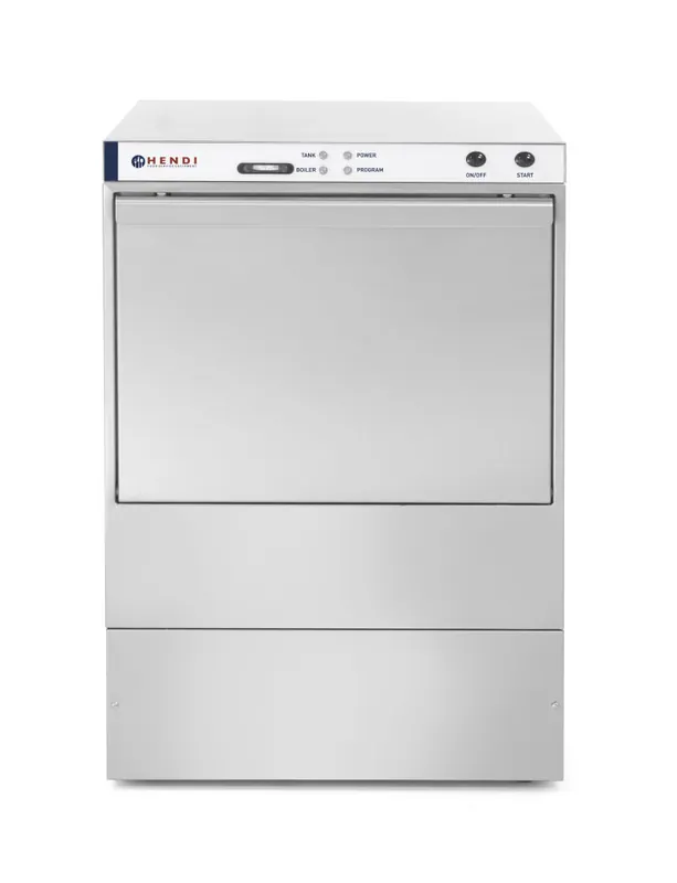 Afwasmachine 50x50 - elektromechanische bediening - met afvoer en reinigingspomp Beperkte Voorraad
