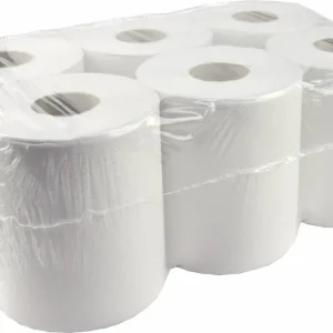 Laatste Kans Poetsrol midi recycled tissue 1-laags 18,5cm - Verpakking 6x 300 meter