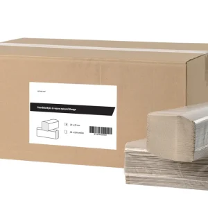 Meest Verkocht Handdoekjes Z-vouw recycled 1-laags 23x25cm - Verpakking 20x 250 vellen