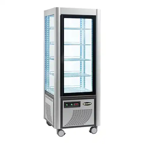 Voordeelprijs Verrijdbare Koelvitrine - 700x700x(H)1840mm