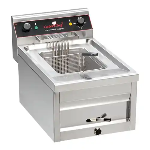 friteuse 12Liter - 9 kW - 400x700x(H)320mm Weekendaanbieding