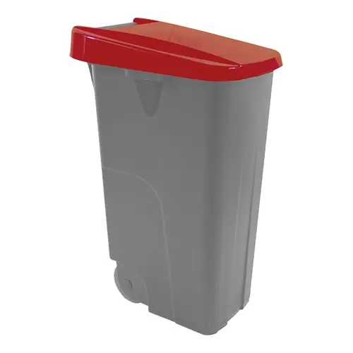 Gratis Retour Afval container 85L - Rood deksel
